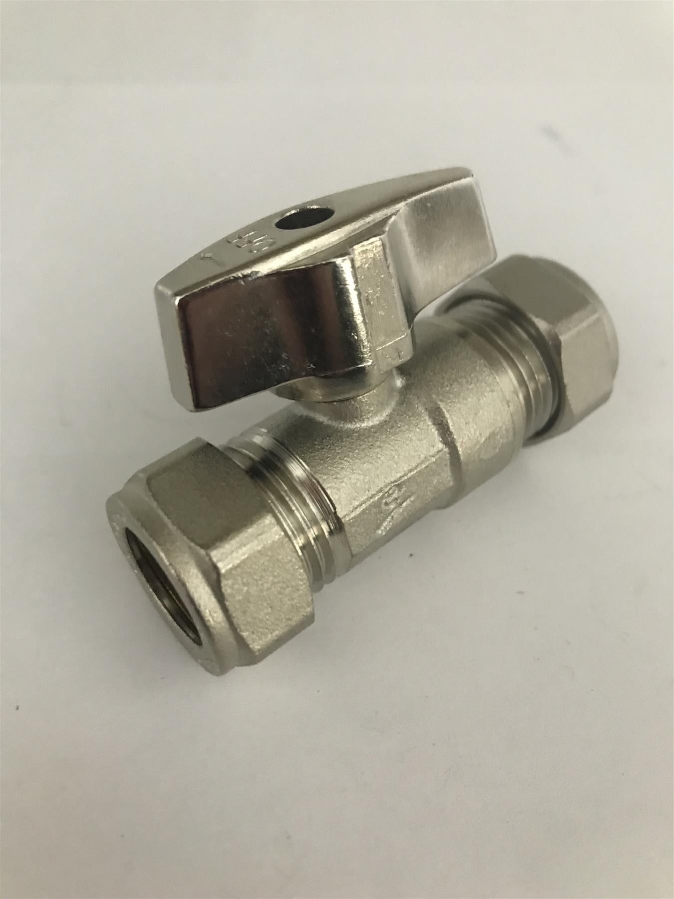 15mm Full Bore Isolating Valve with Butterfly On/Off Handle