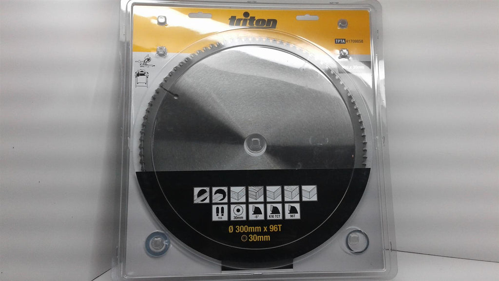 Triton 300mm x 30mm 96T TCT Circular Saw Blade Extra Fine for Wood & Laminates