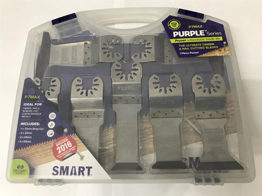 Smart P7MAX P7 MAX Purple Series 7 Piece Titanium Alloy Bi-Metal Set