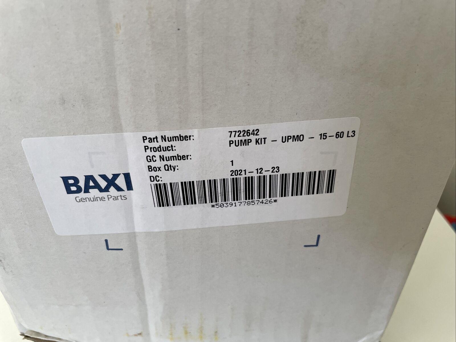 BAXI POTTERTON HIGH EFFICIENCY PUMP KIT 7722642