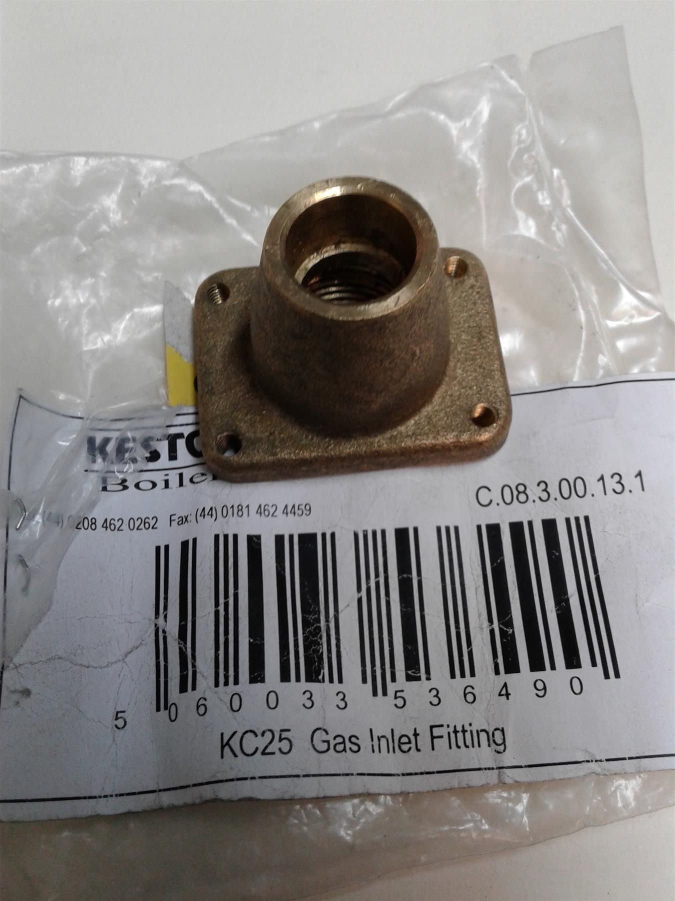 NEW KESTON CELSIUS KC25 BOILER GAS INLET FITTING C08300131