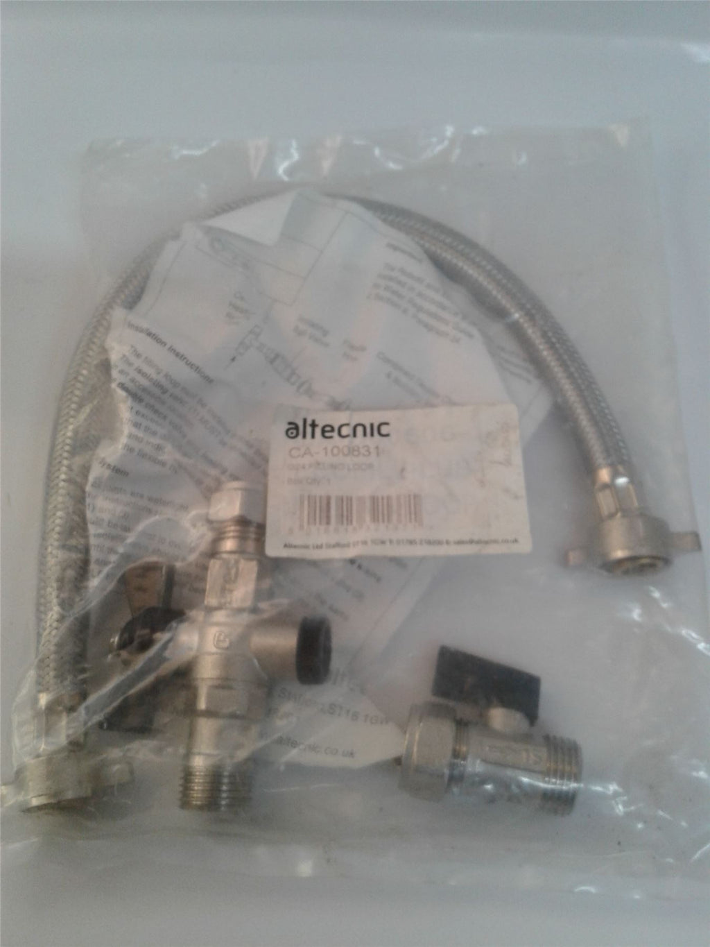 COMBI BOILER HEATING PART L COMPLIANT STRAIGHT FILLING LOOP LEVER CHECK VALVE