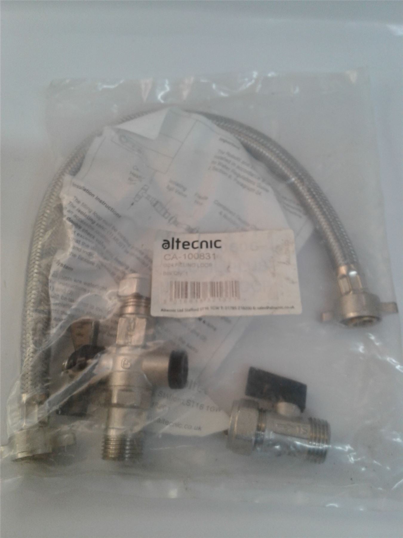 COMBI BOILER HEATING PART L COMPLIANT STRAIGHT FILLING LOOP LEVER CHECK VALVE