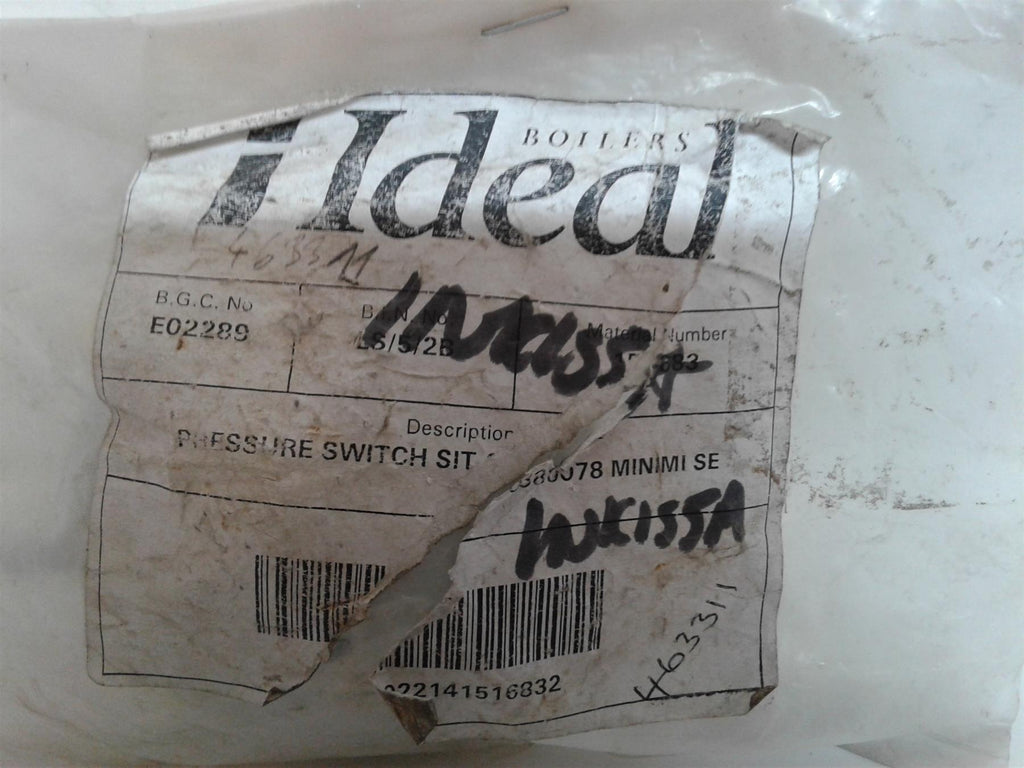 NEW IDEAL MINIMISER SE BOILER PRESSURE SWITCH 0380078 151683