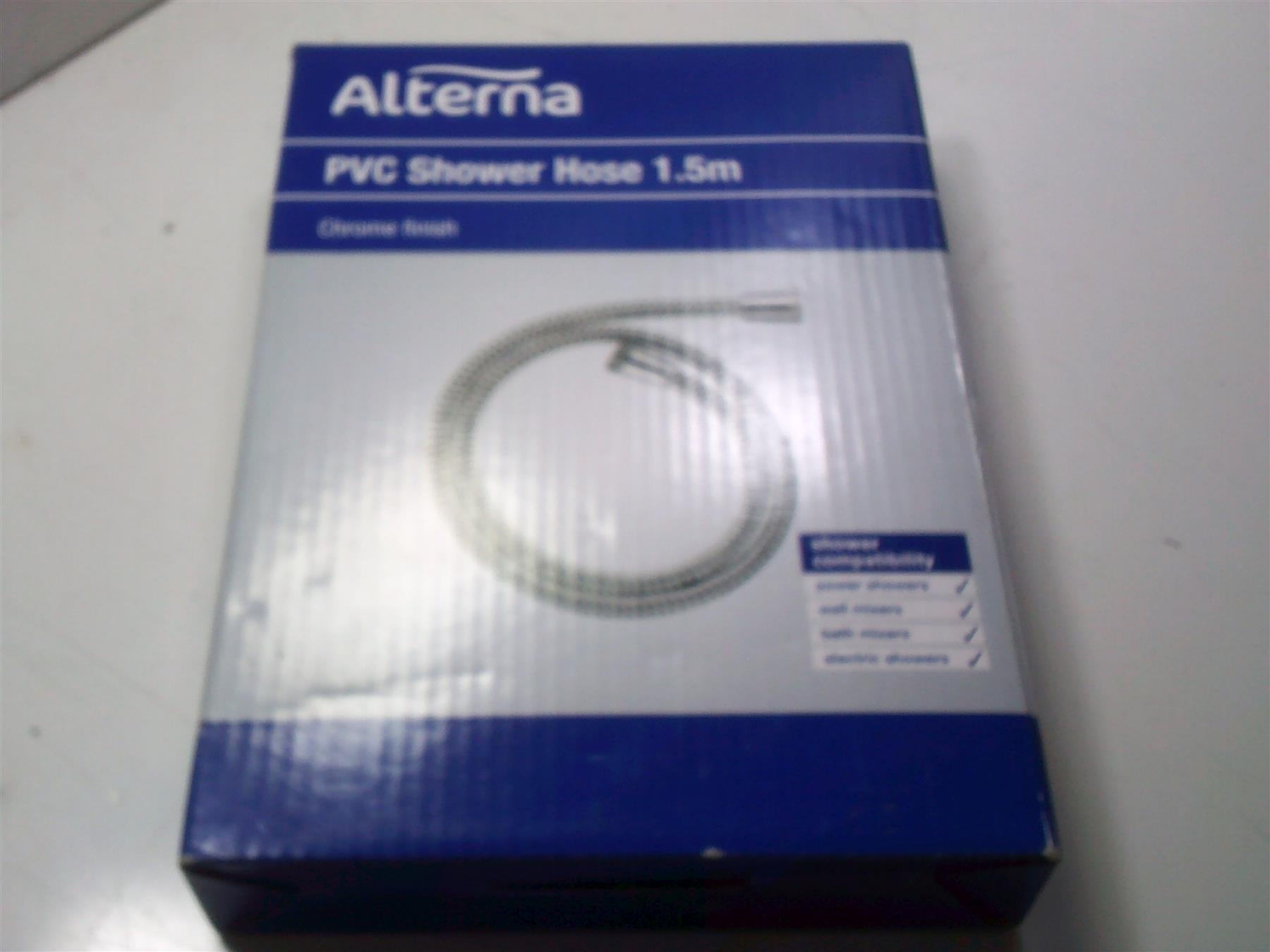 Alterna ALTS0012 PVC Chrome Finish Shower Hose 1.5m