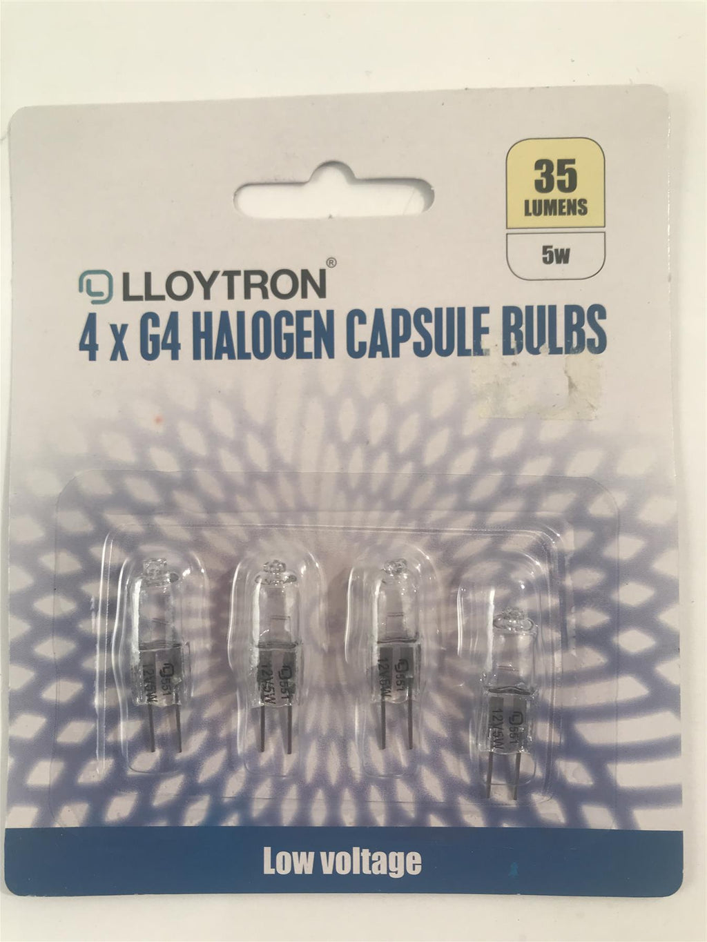Lloytron G4 5W 35lm 2800k Capsule Bulb 2 Pin Warm White  4Pk B3208