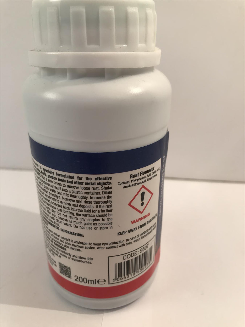 Rapide Concentrated Rust Remover 200ml Dilute With Water Makes Up To 2L