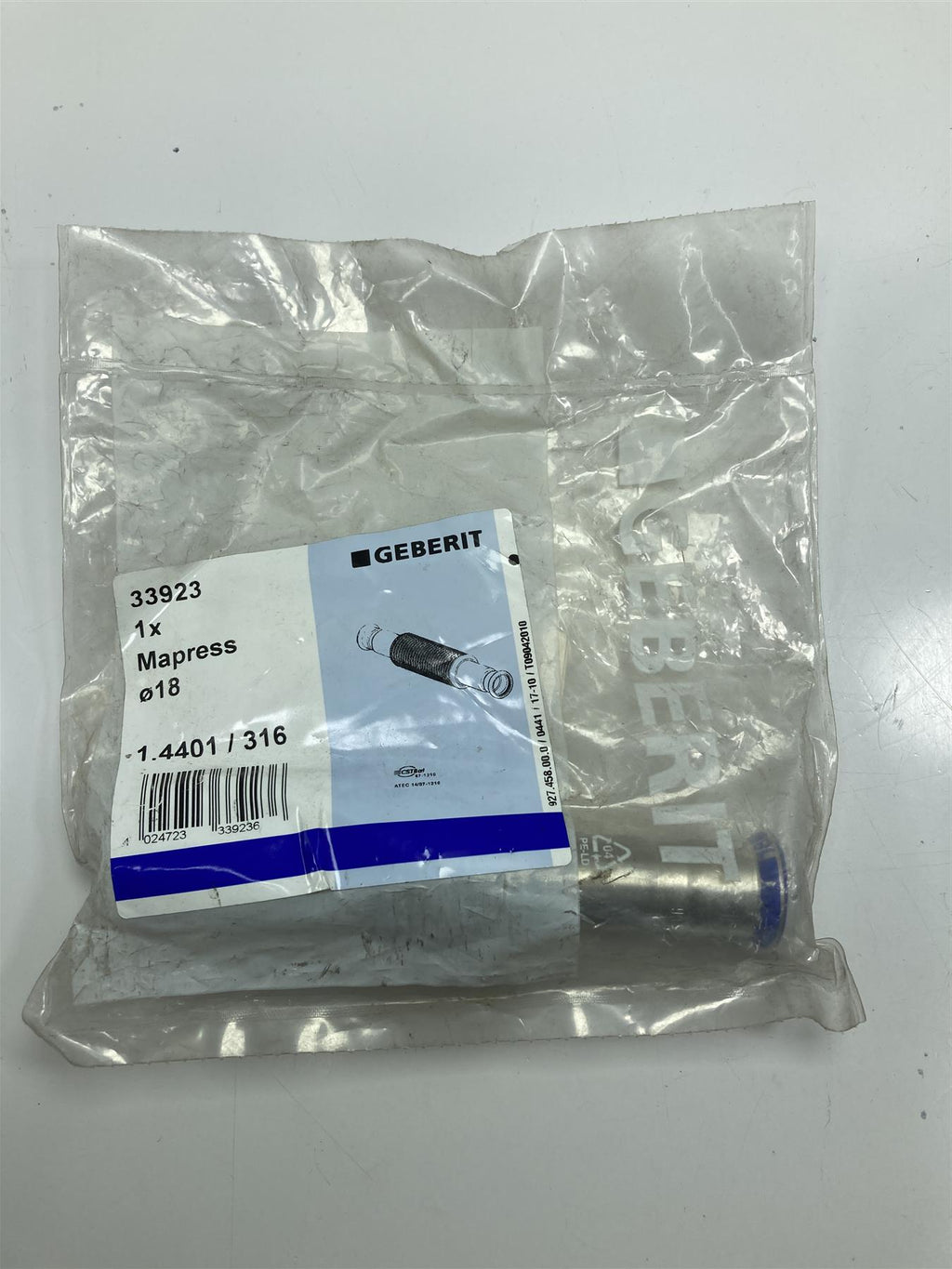 Geberit Mapress 33923 expansion joint 18mm Stainless Steel