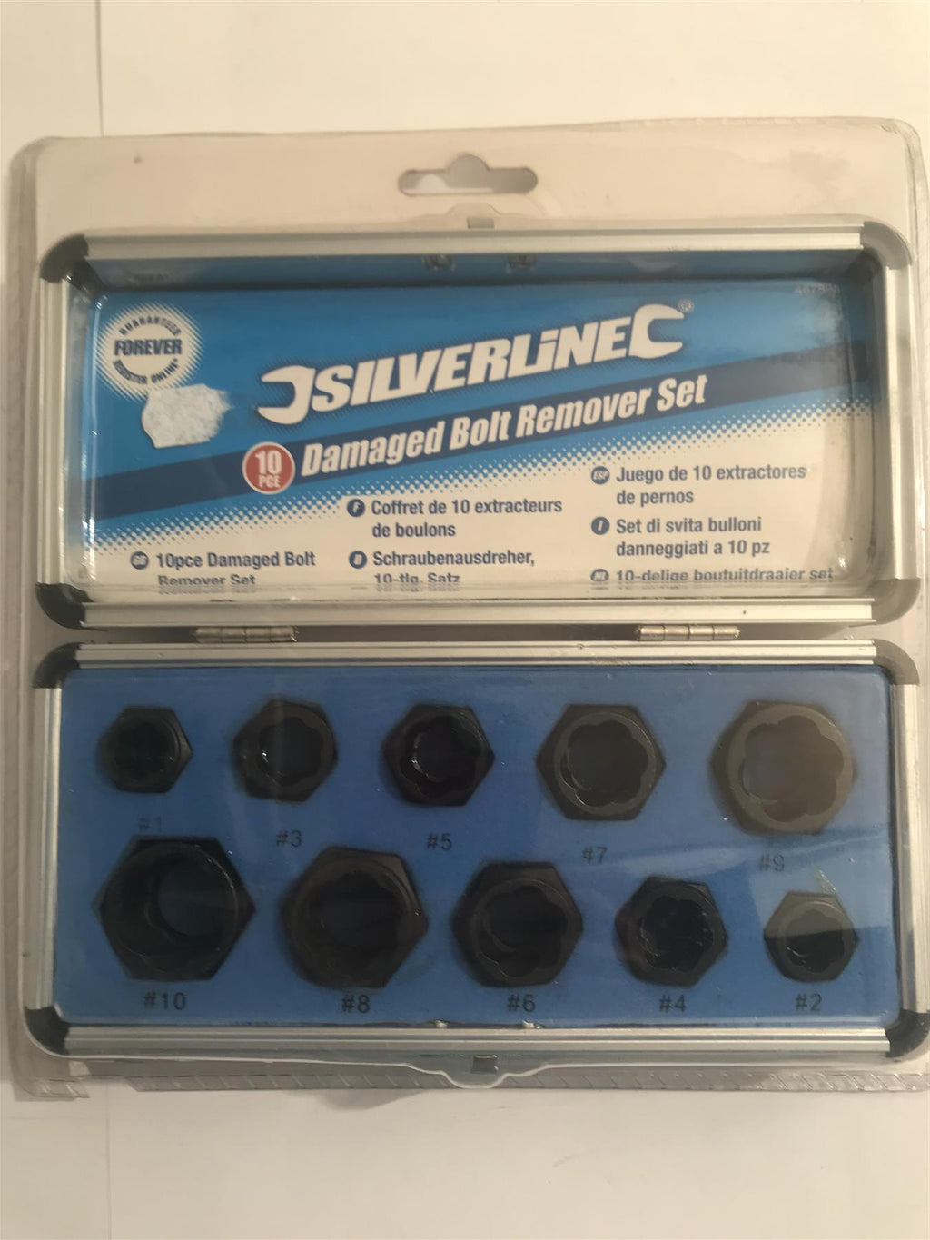 Silverline 10pc Damaged Bolt Remover Set  467893