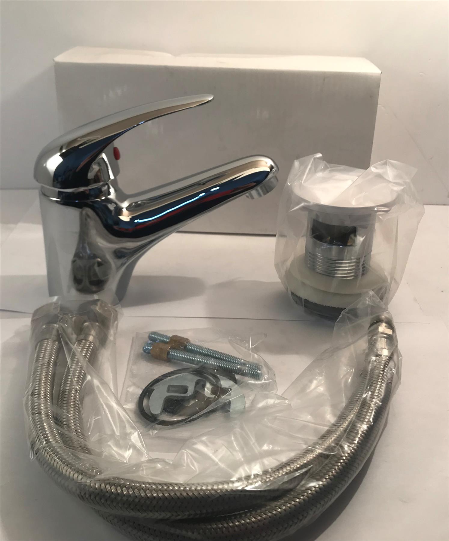 Mono Basin Mixer Tap with Clicker Waste - Chrome  TO5