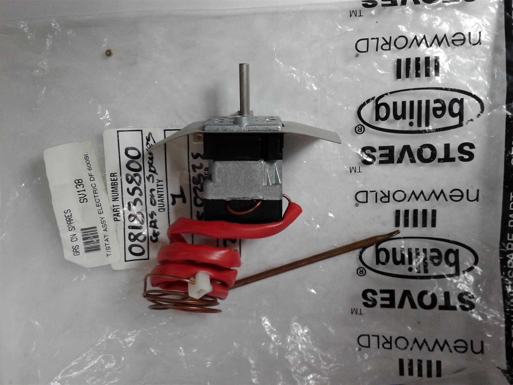 NEW BELLING DF600SI Gas Cooker thermostat 081835800