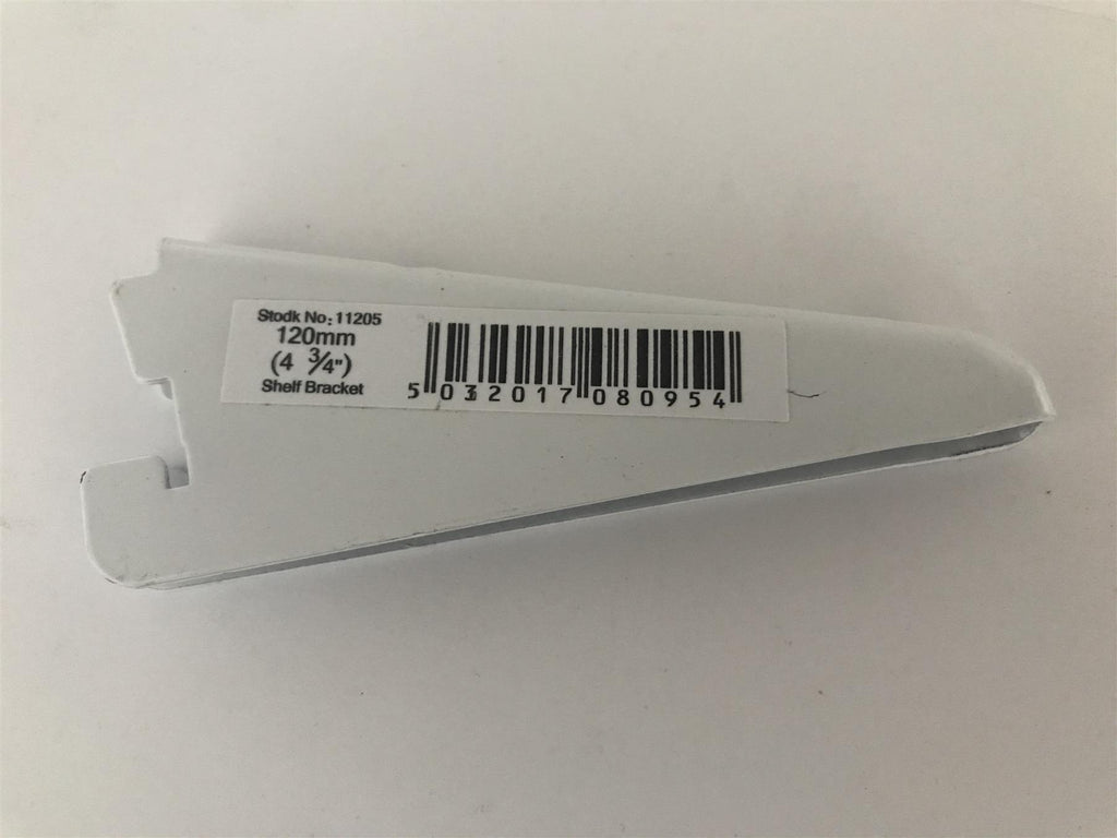 White Shelf Bracket 120mm  11205