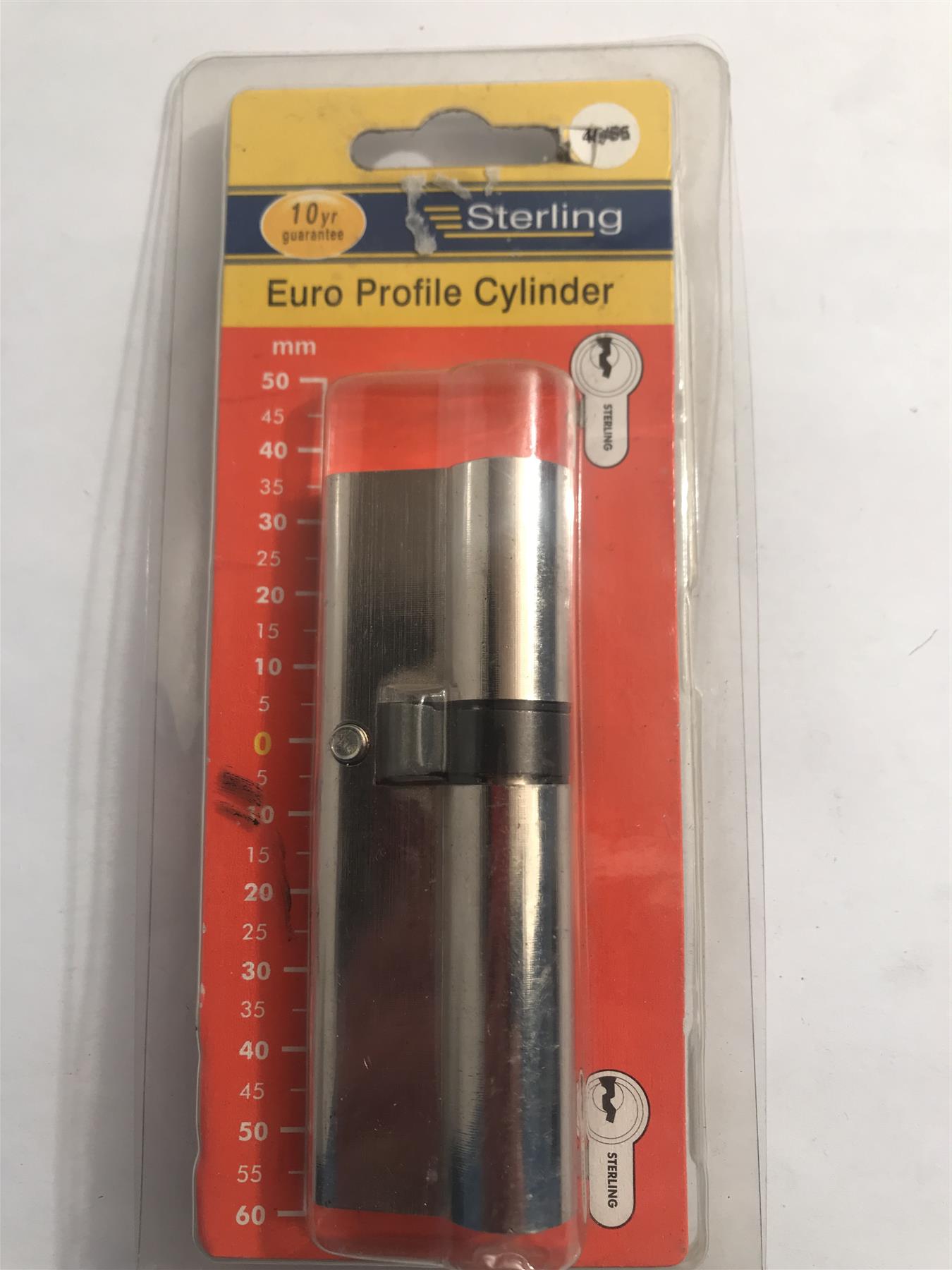 Sterling EPN006V Double Euro Profile Cylinder Nickel 35 x 55mm