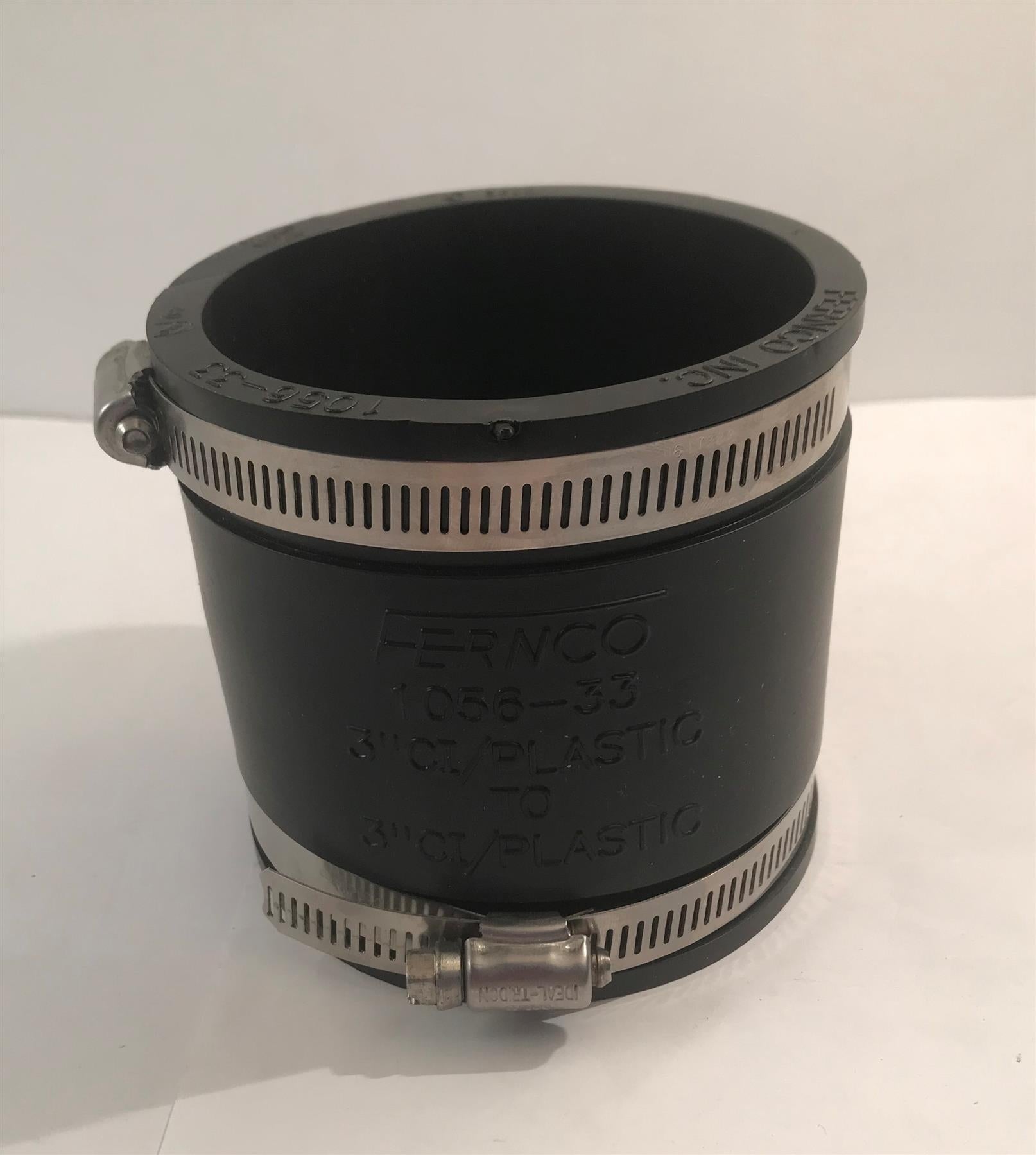 3" Rubber Coupling  with Clips 1056-33