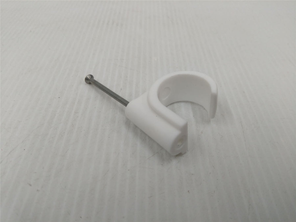NEW FM PRODUCTS 22mm MASONRY NAIL PIPE CLIP WHITE M102 - BOX OF 100
