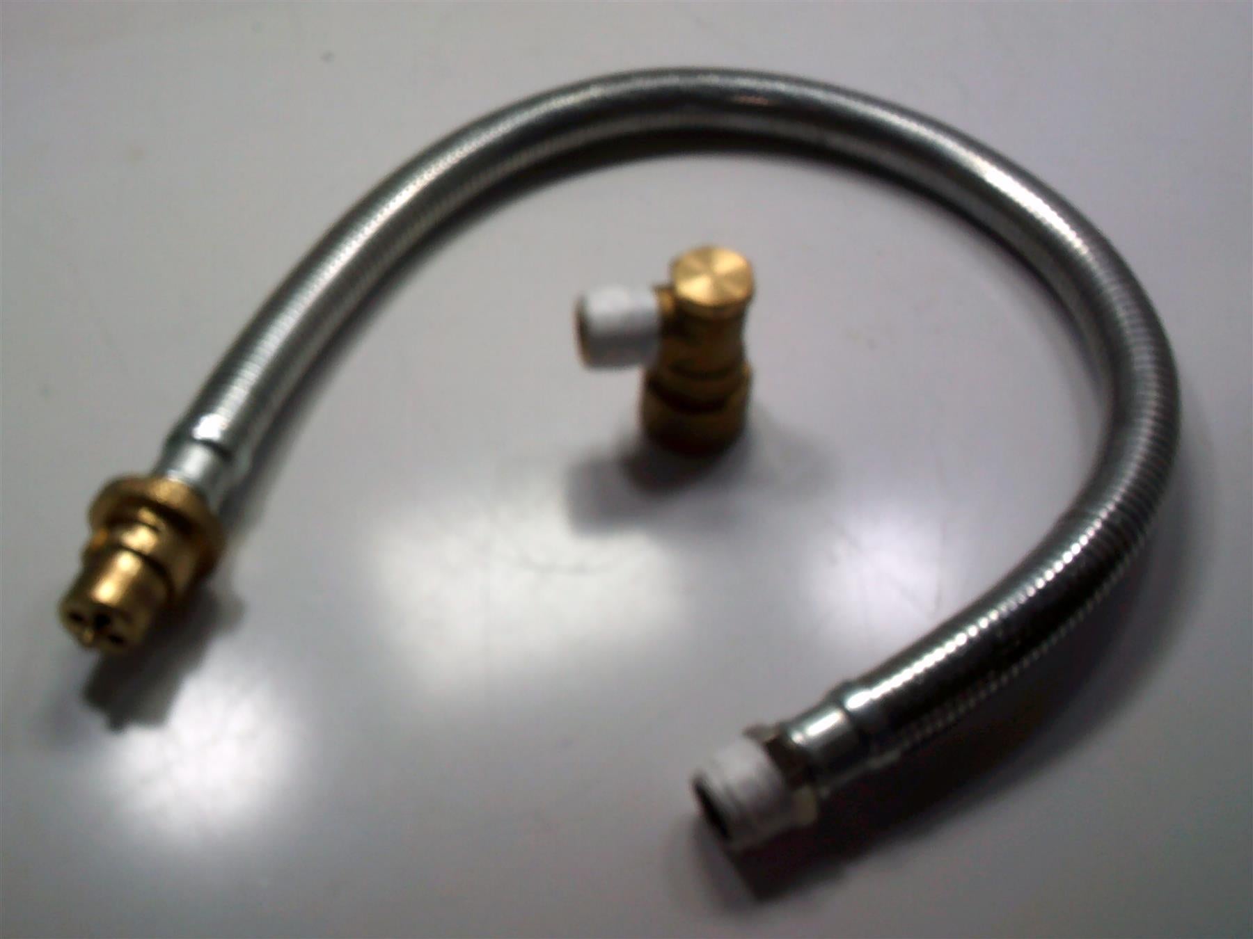 1 x New Double Armoured Bayonet Hose - 2Ft x 1/2" BSP TM