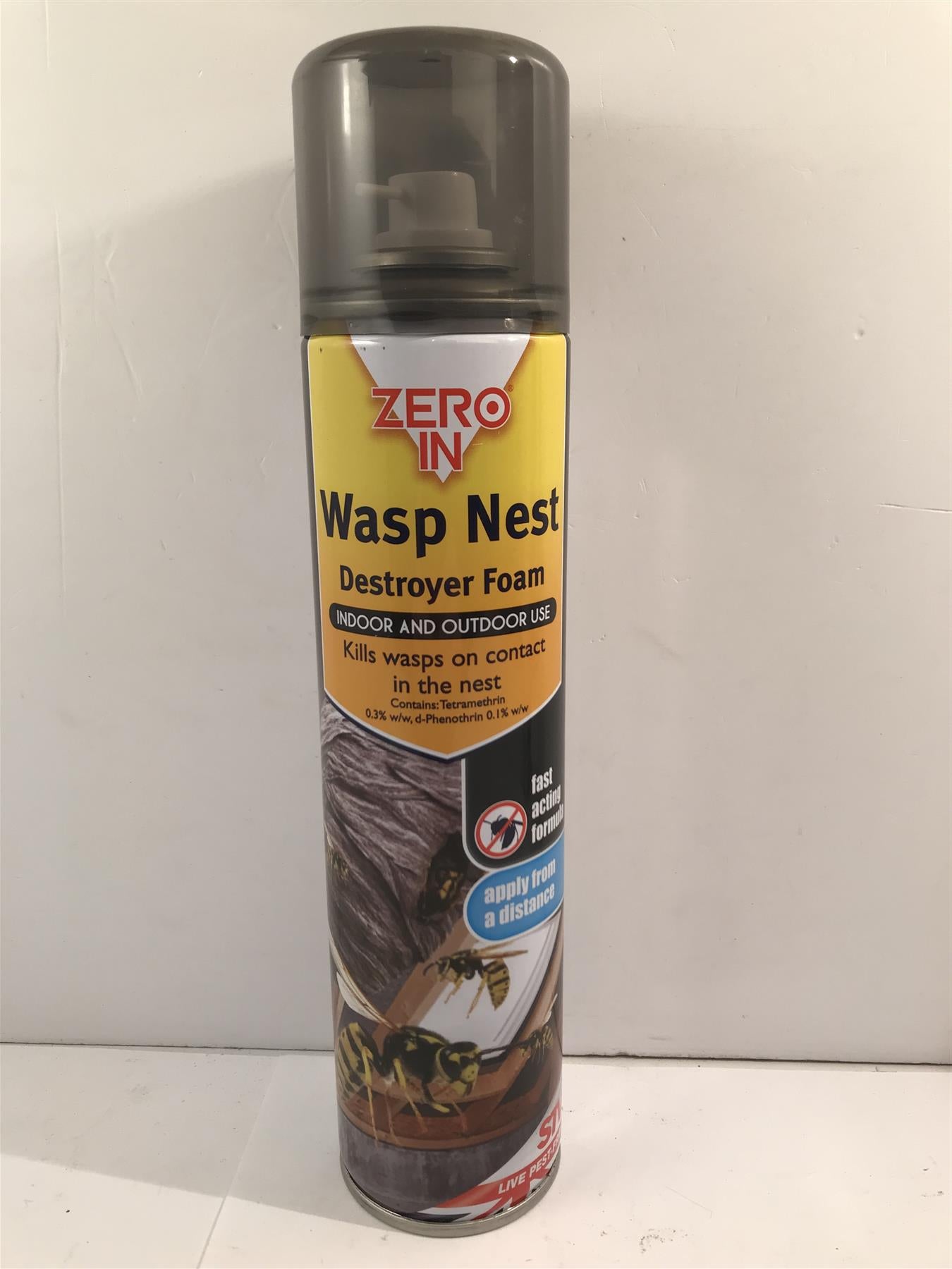 Zero In Wasp Nest Destroyer Foam Indoor and Outdoor Use  ZER904