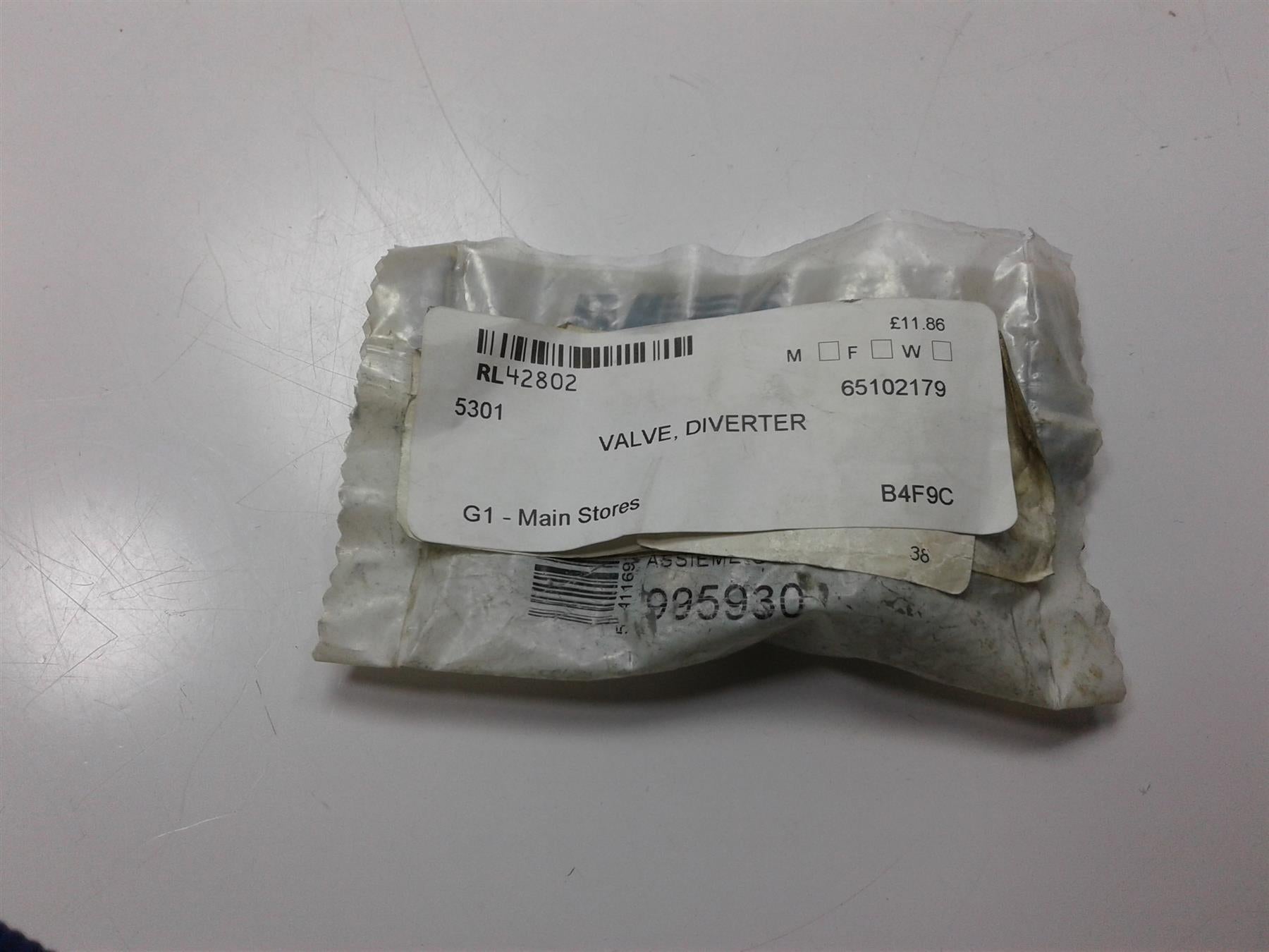 ARISTON Valve Diverter 65102179 / 995930 Valve Cartridge