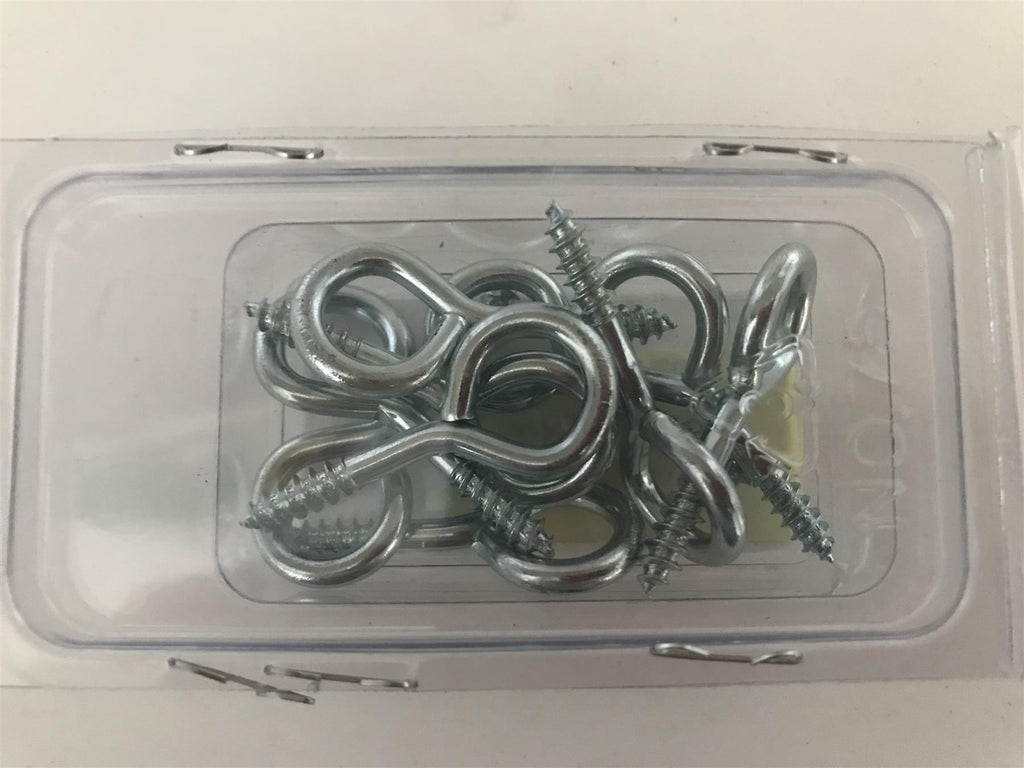 Screw In Eye Eyelet Hooks 40mm x 8g (Pack 10)
