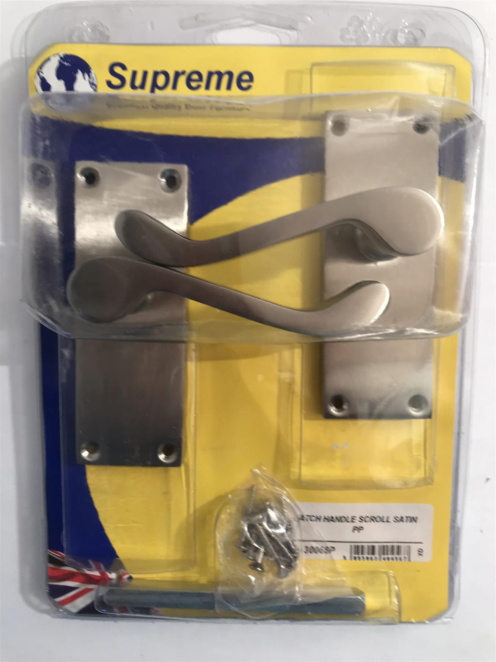 Supreme Latch Handle Scroll Satin Finish  30066P