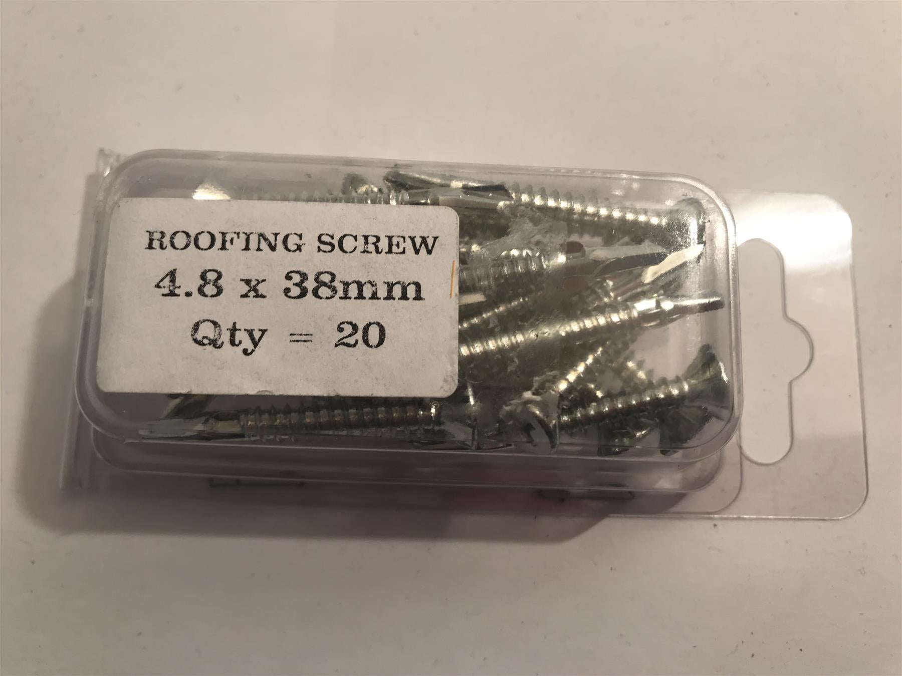 Roofing Screw 4.8 x 38mm (20 Pack)