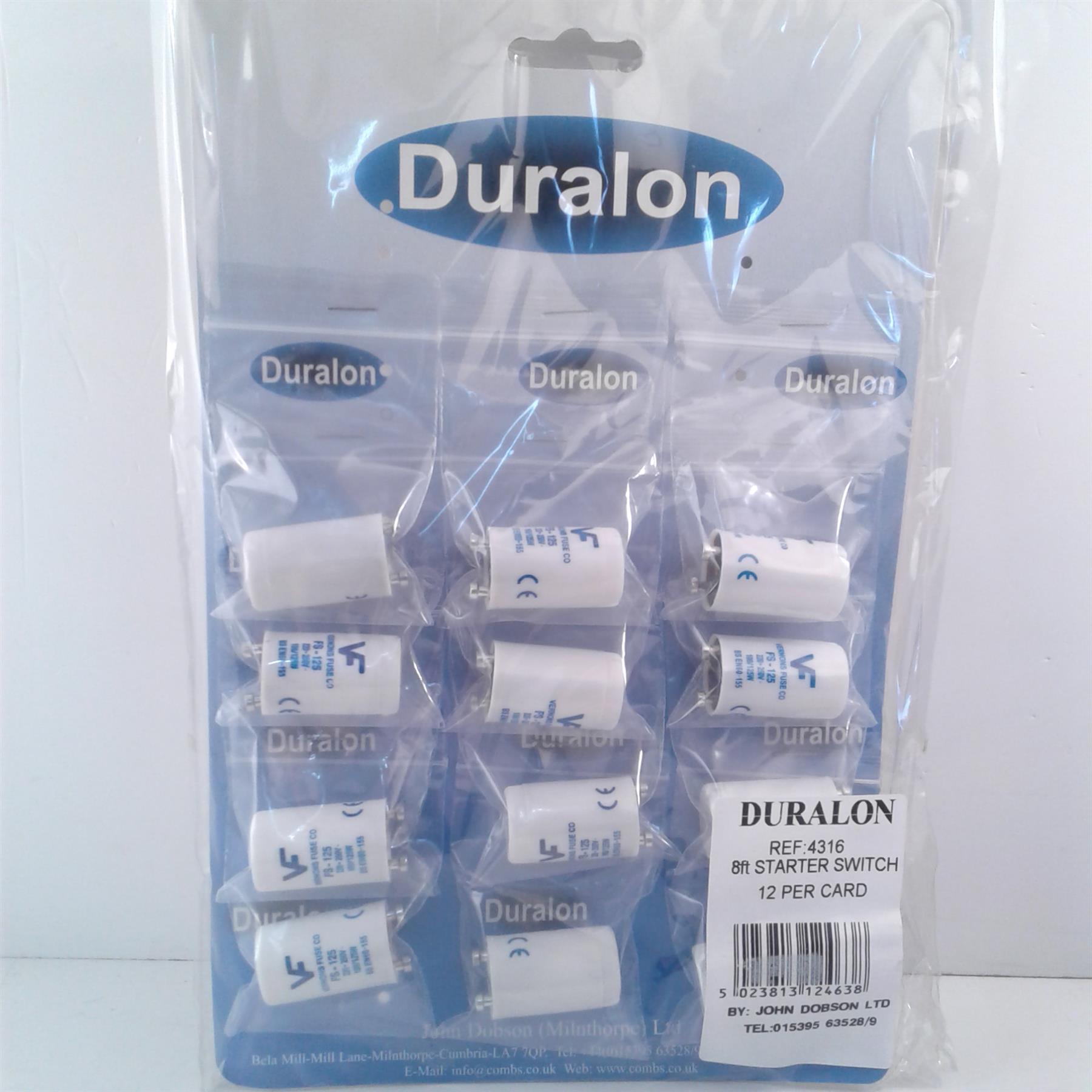 Duralon 8ft Tube Starter Switch (12 Pack)
