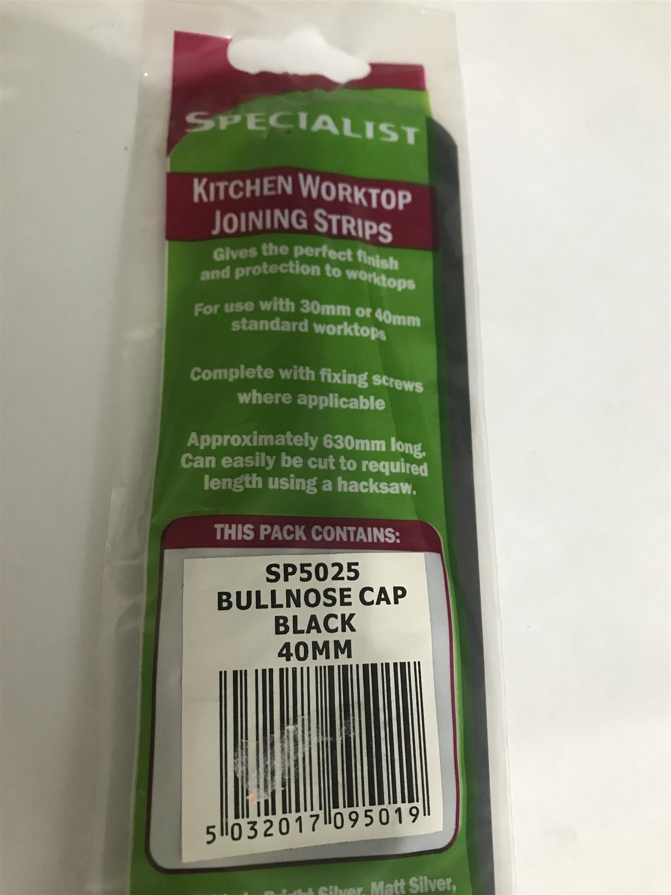 Specialist Bullnose Cap Black 40mm  SP5025