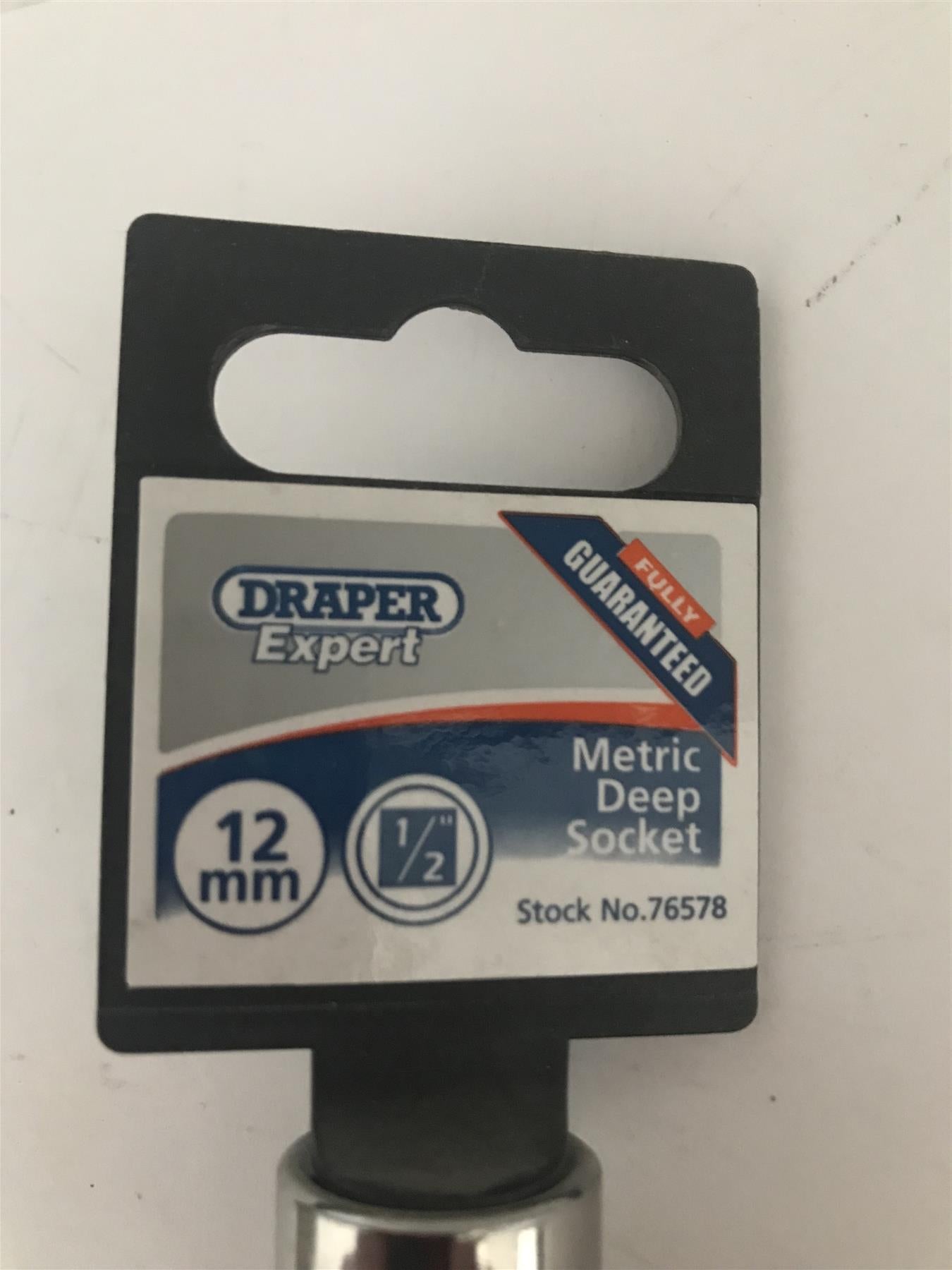 Draper expert 1/2"  12mm Deep Metric Socket 76578