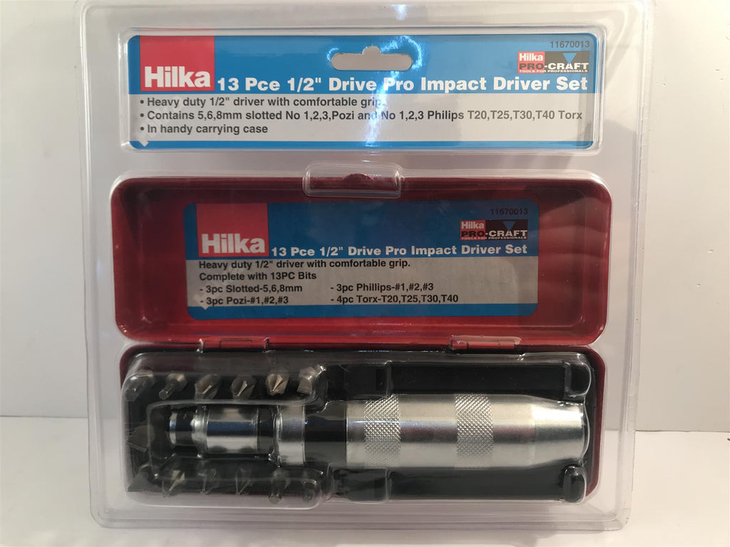 Hilka 13pc 1/2" Drive Pro Impact Driver Set 11670013