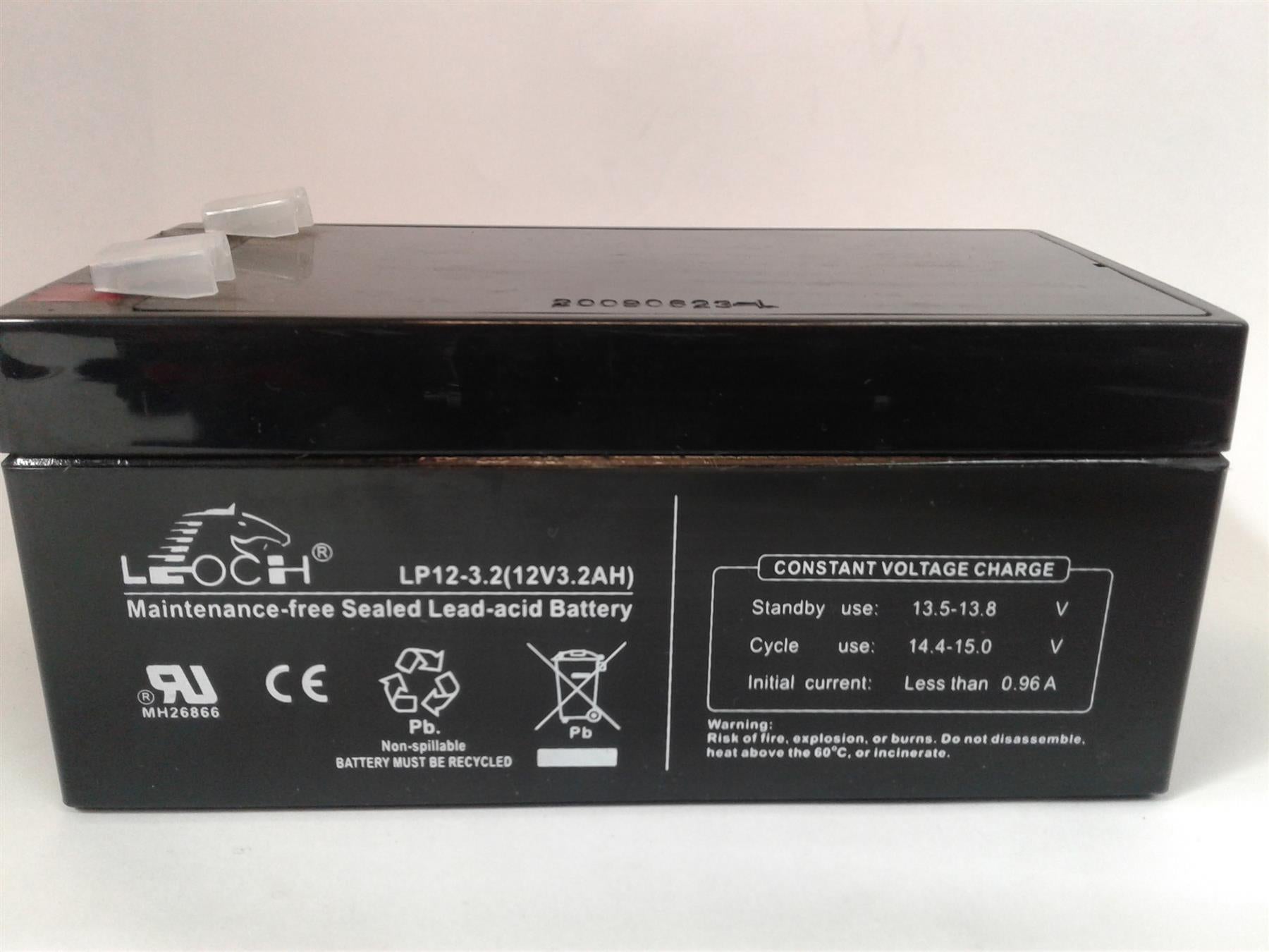 NEW Leoch LP 12V 3.2 AH Sealed Maintenance Free Lead-Acid Battery LP12-3.32
