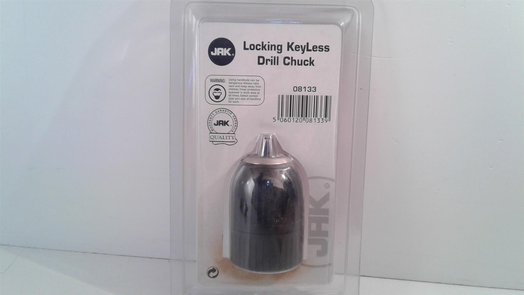JAK Locking Keyless Drill Chuck 1-13mm  fit 1/2" male spindle 08133