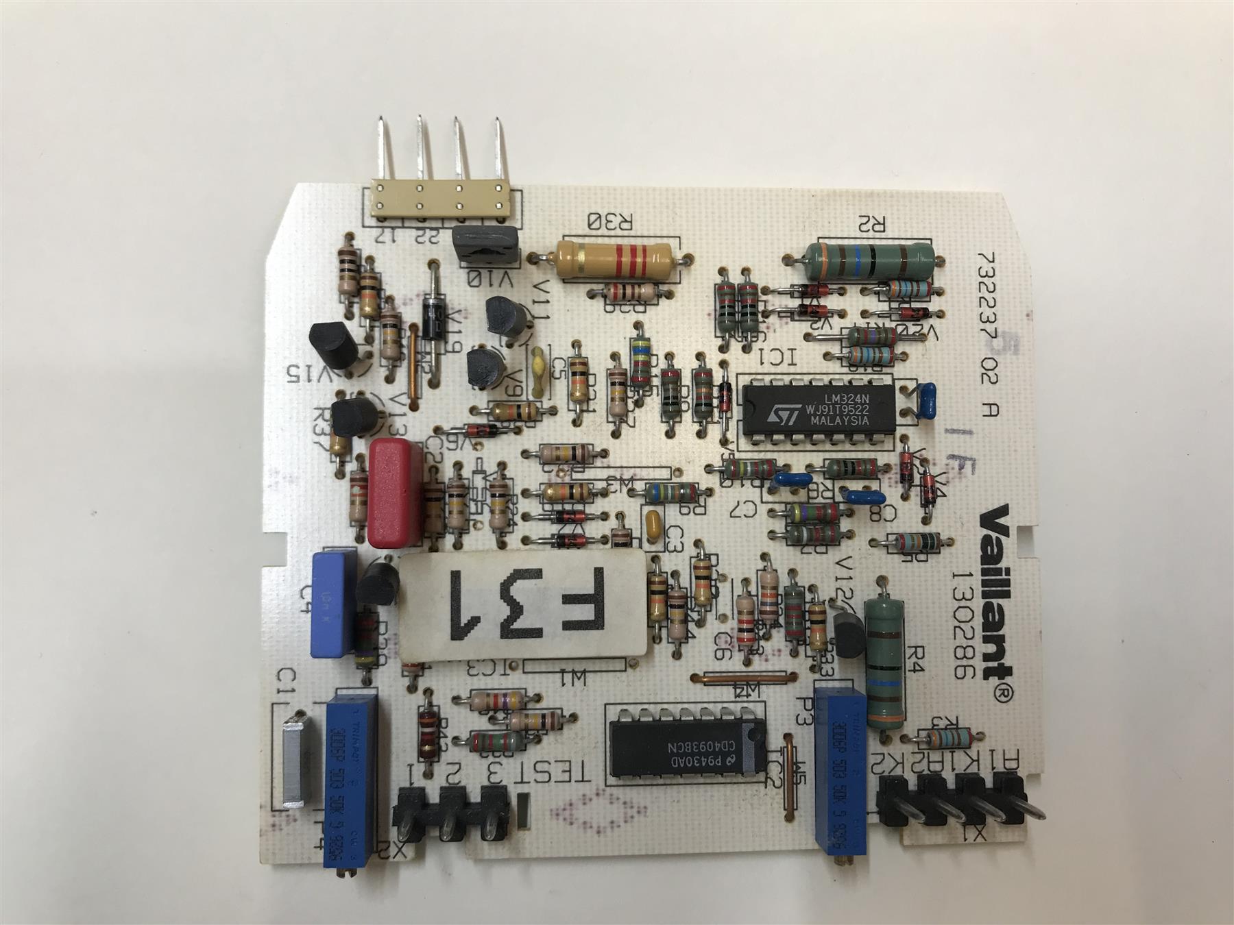 New Vaillant 130311 Circuit Board 13 0311 TB Fireplace 110 280 XE Exhaust Sensor