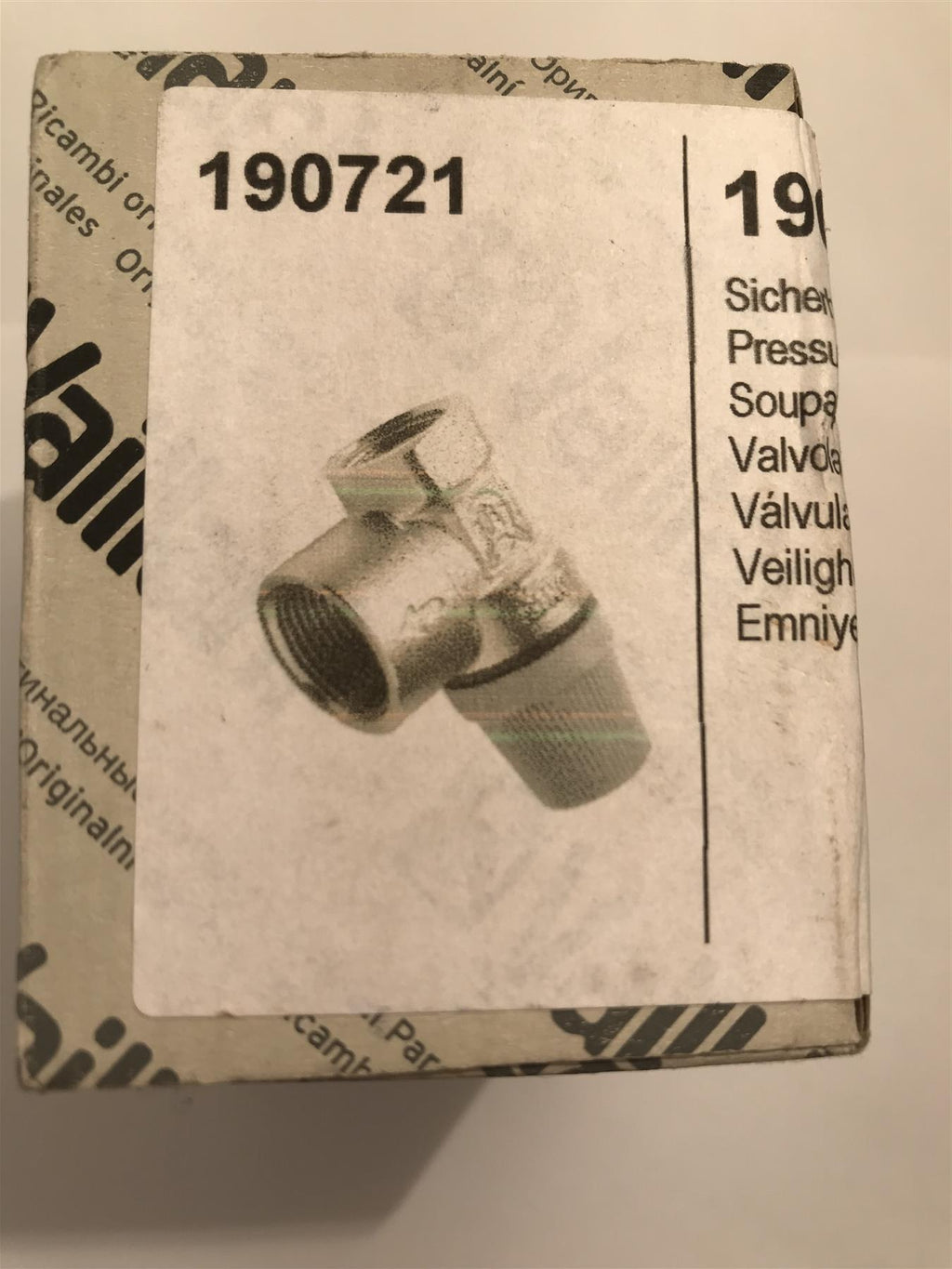 Genuine Vaillant 190721 PRESSURE RELIEF VALVE