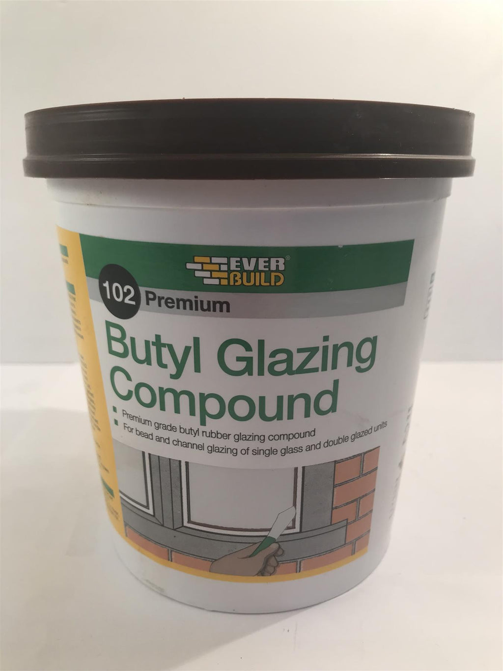 Everbuild 102 Premium Butyl Glazing Compound Brown 2kg