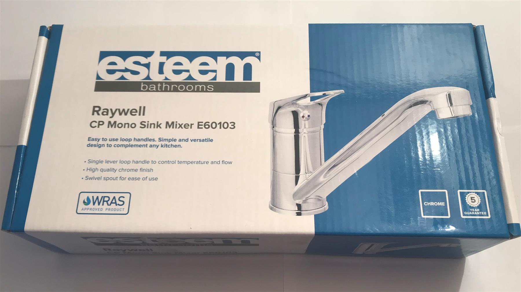 Esteem Raywell Long Neck CP Mono Sink Mixer Tap  E60103