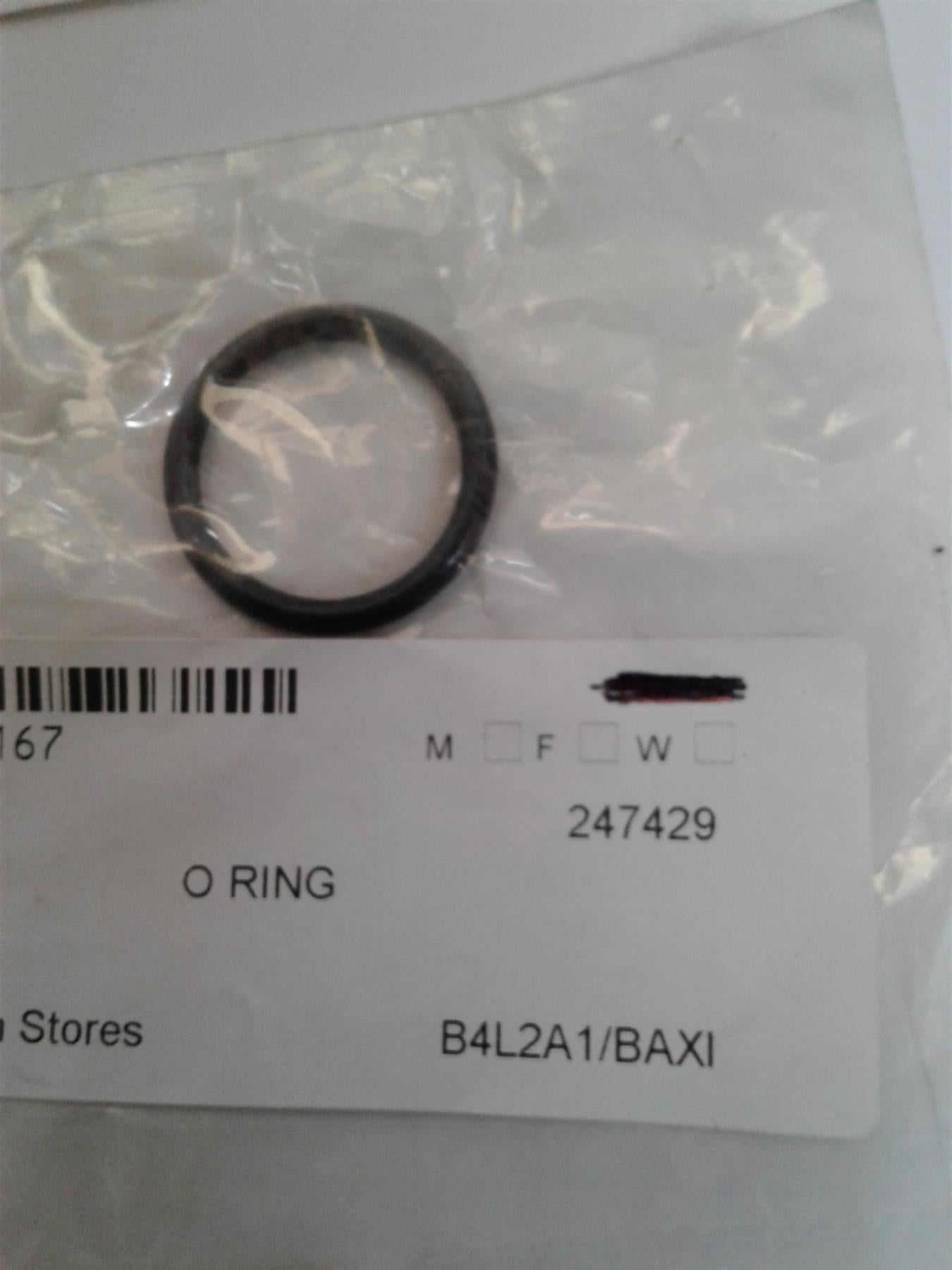 New BAXI Performa COMBI DUOTEC ECO FLUE PUMP O RING 247429 (x1)