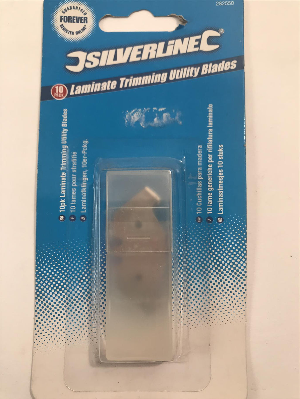 Silverline Laminate Trimming Utility Blades (10 Pack)