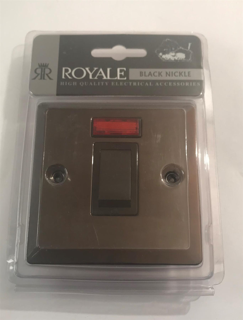 Royale 45 Amp  Flat Black Nickel DP Switch & Neon NBFP13