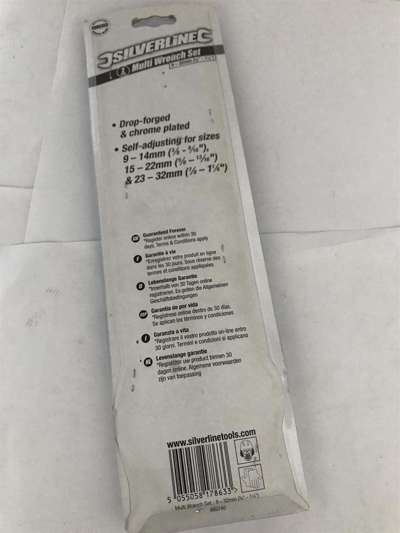 Silverline 2Pc Multi Wrench Set 9-32mm  868740