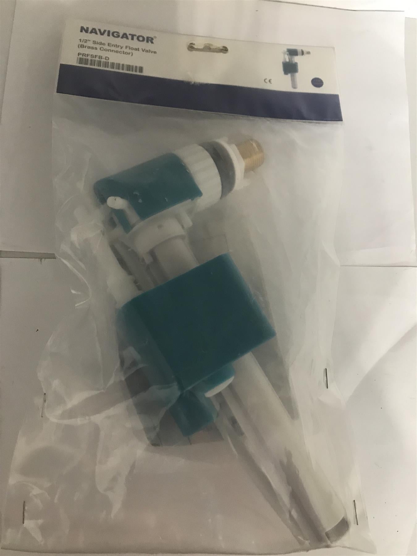 Navigator 1/2" Side Entry Float Valve (Brass Connector) PRFSFB-D