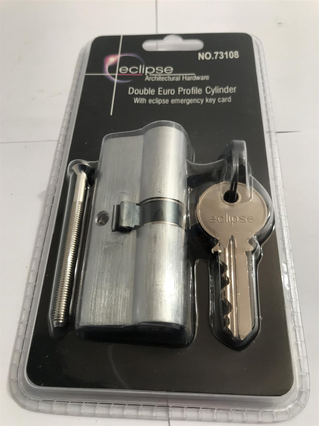 Eclipse Double Euro Profile Cylinder 73108SC Satin Chrome 70mm x 35mm