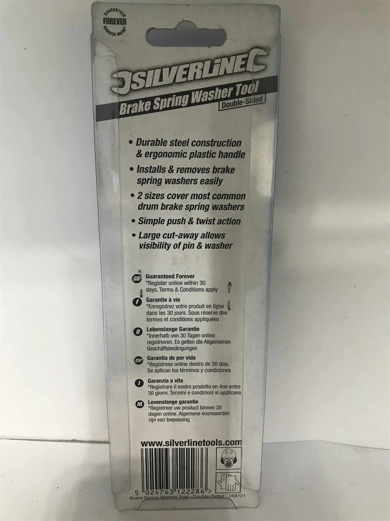 Silverline Brake Spring Washer Tool (Double-Sided)  258121
