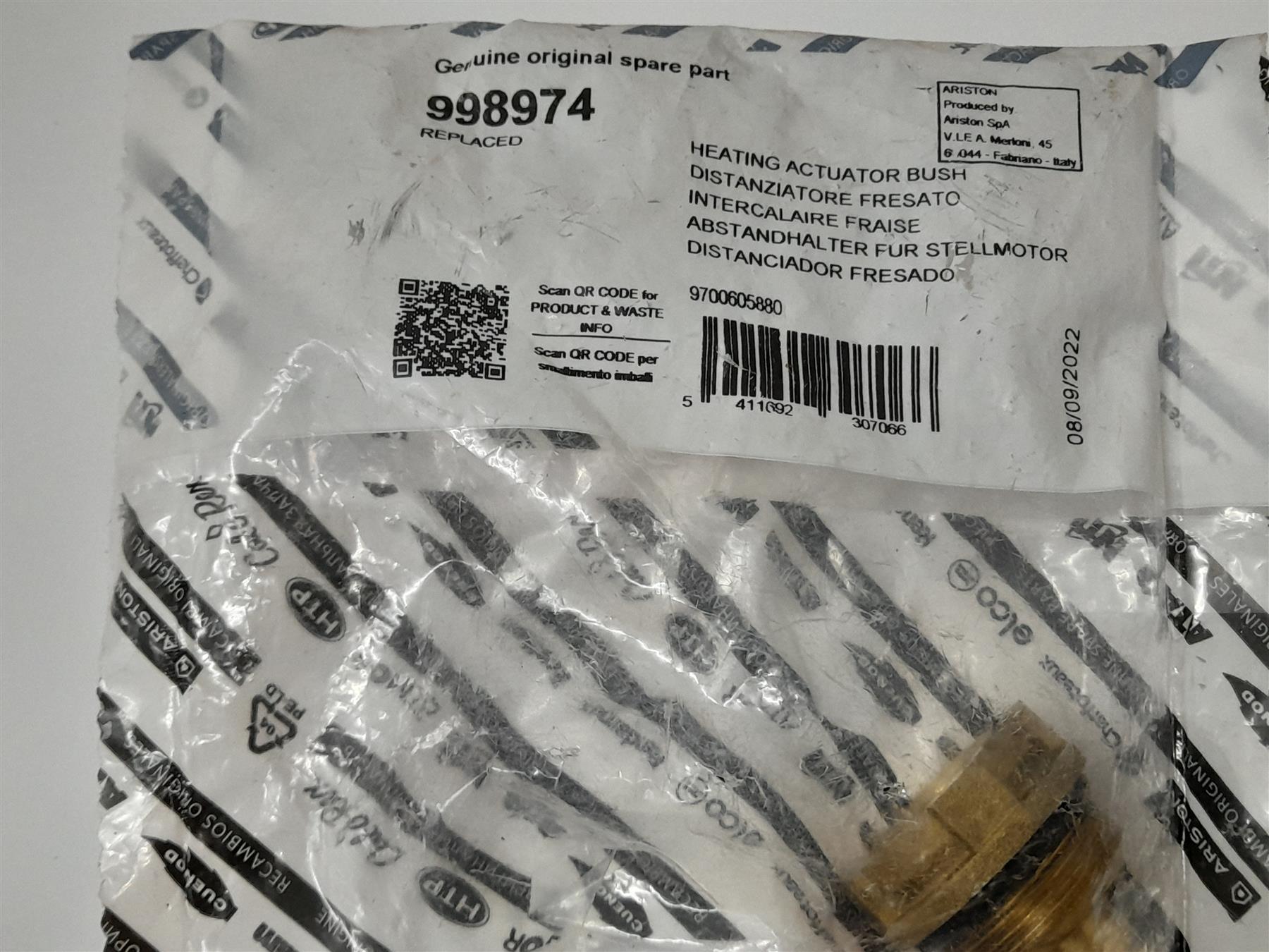 ARISTON MICROGENUS HE HEATING ACTUATOR 998974