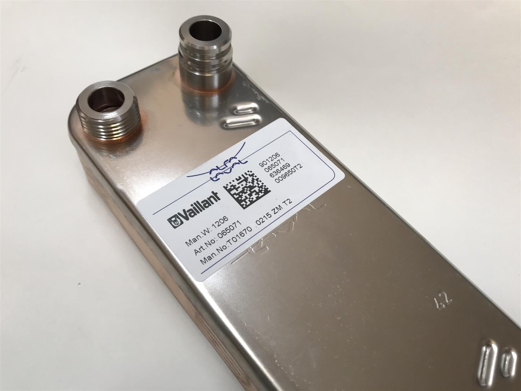 New Vaillant Secondary Heat EXCAHNGER 12 Plate 065088