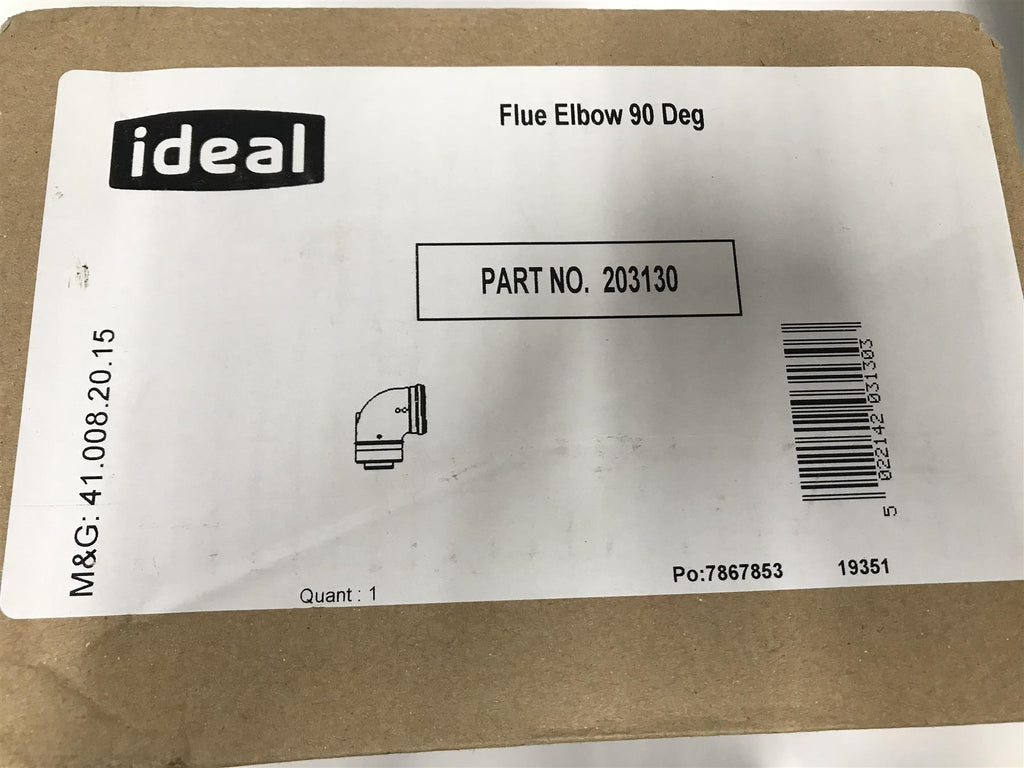Ideal 90 Degree Flue Bend 203130