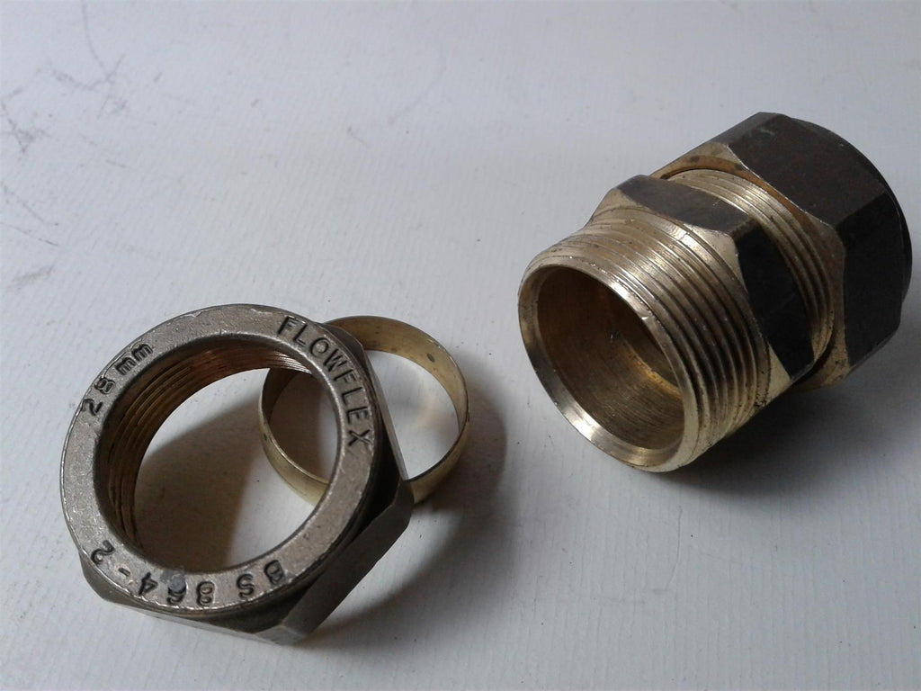 Flowflex 28mm Brass Compression Straight Coupler BS864-2 (each) 901.09