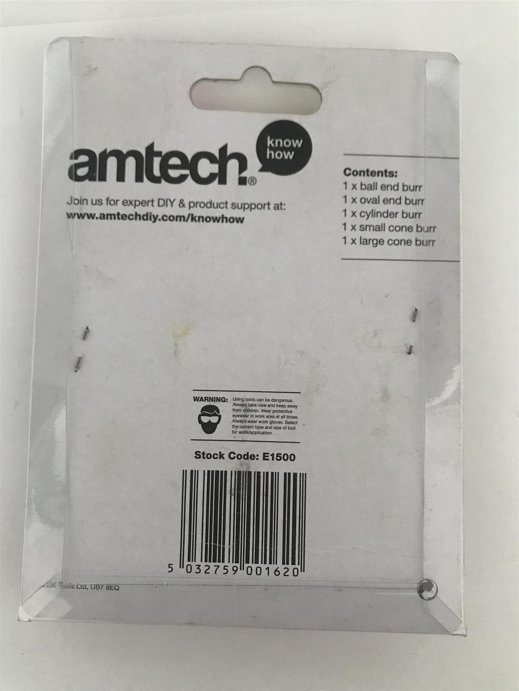 Amtech 5pc Rotary Burr Set E1500
