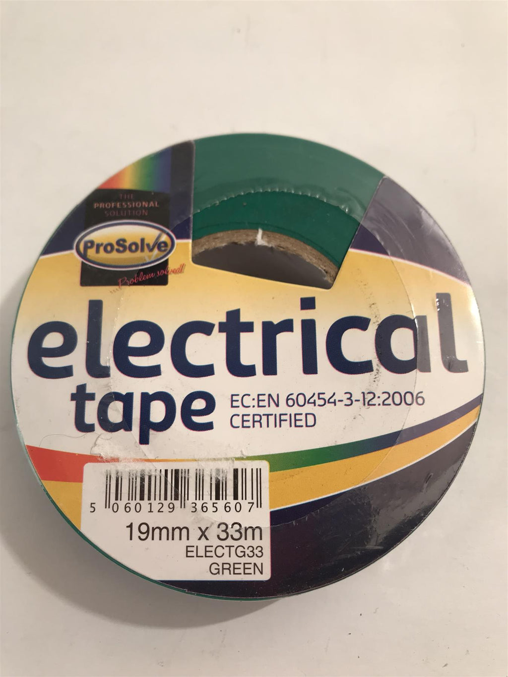 Prosolve Electrical Tape Green 19mm x 33m ELECTG33