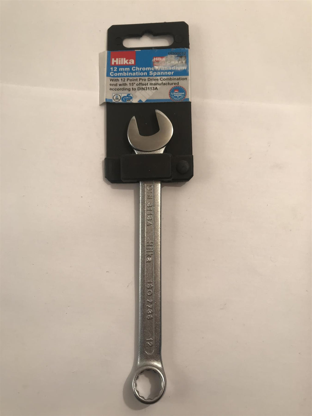 Hilka 12mm Chrome Vanadium Combination Spanner  15200012