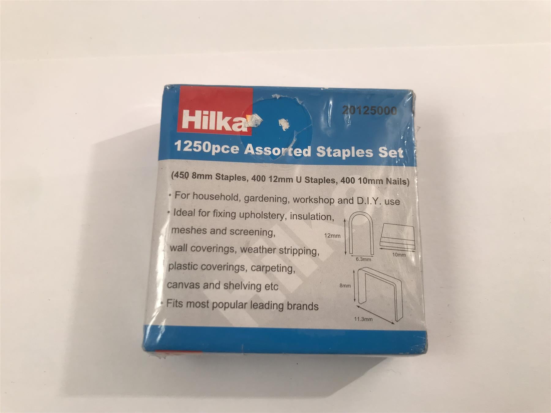 Hilka 20125000 Staples Assortment Set of 1250 Pieces